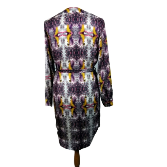 Chelsea & Violet Dress Peacock print sequined shirt dress - Picture 3 of 7